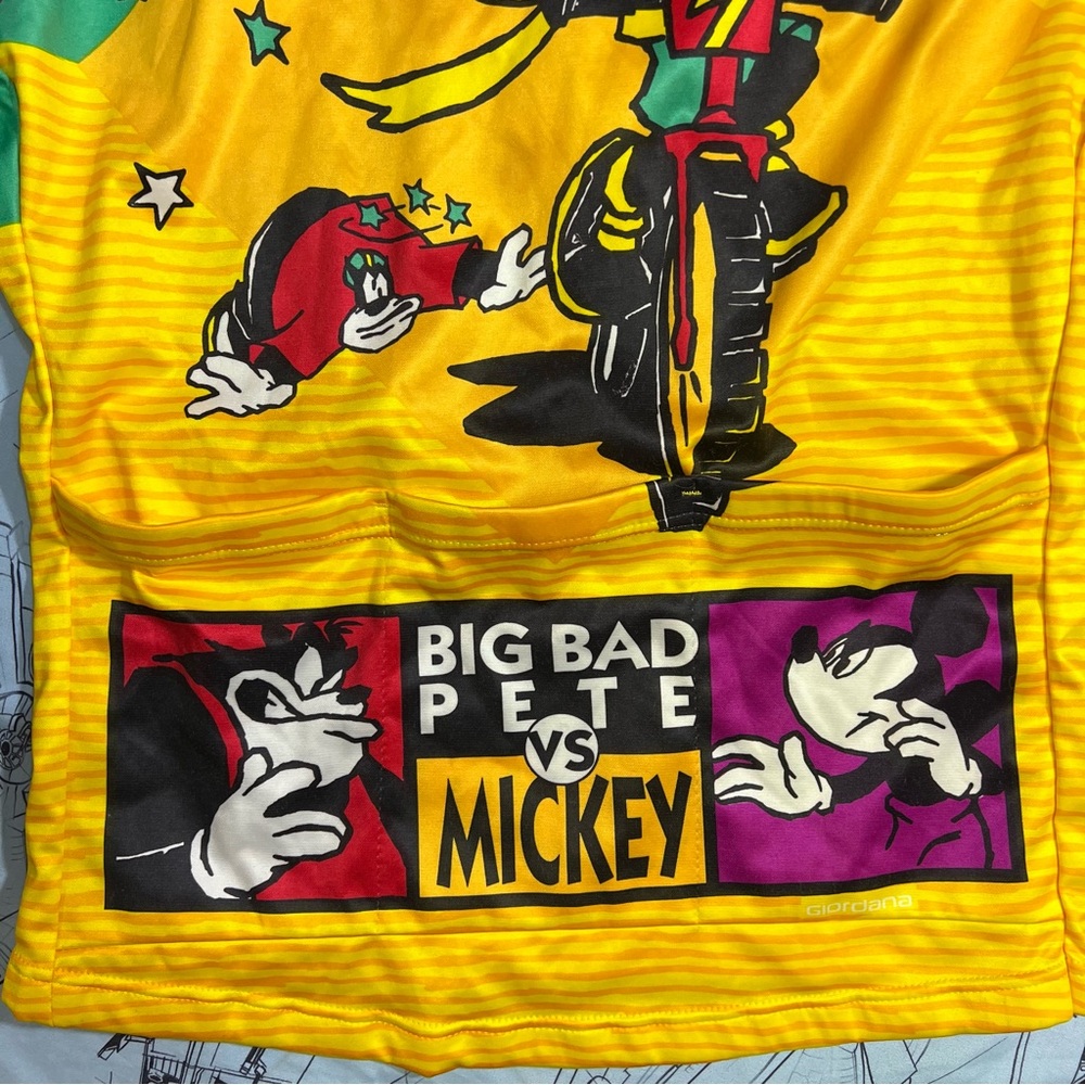 Vintage Disney Giordana ‘Big Bad Pete vs Mickey’ Cycling Jersey - Picture 8 of 10